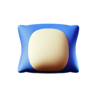 pillow 3d rendering icon illustration png