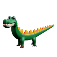 krokodil 3d tolkning ikon illustration png