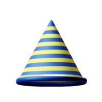 fête chapeau 3d le rendu icône illustration png