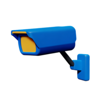 cctv 3d rendering icon illustration png