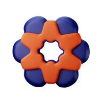 mandala achtergrond 3d renderen icoon illustratie png