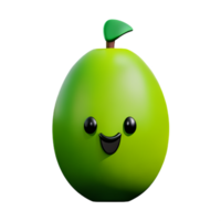 kiwi 3d le rendu icône illustration png