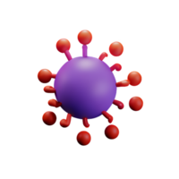 bacteria 3d rendering icon illustration png