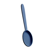 spoon 3d rendering icon illustration png