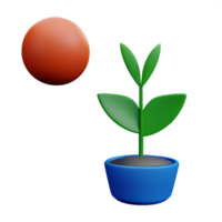 botanisk 3d tolkning ikon illustration png