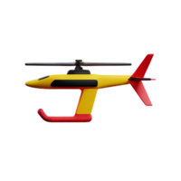 helicopter 3d rendering icon illustration png