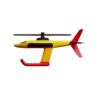 helicóptero 3d representación icono ilustración png