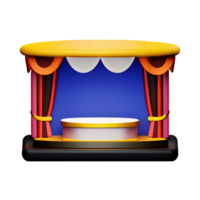 theater 3d renderen icoon illustratie png