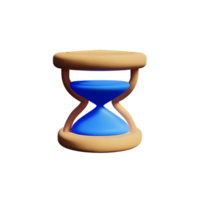 timglas 3d tolkning ikon illustration png