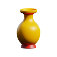 Vase 3d Rendern Symbol Illustration png