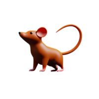 rato 3d Renderização ícone ilustração png