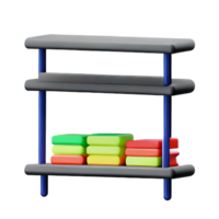 shelf 3d rendering icon illustration png