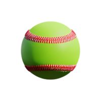 softball 3d rendering icon illustration png