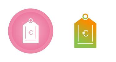 Euro Tag Vector Icon