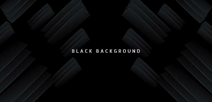 Black premium abstract background with dark geometric shapes. Very suitable for poster, banner, cover, advertisement, wallpaper and futuristic design concept