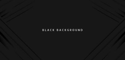 Black premium abstract background with dark geometric shapes. Very suitable for poster, banner, cover, advertisement, wallpaper and futuristic design concept vector