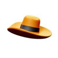 cowboy hatt 3d tolkning ikon illustration png