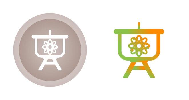 Atom Presentation Vector Icon