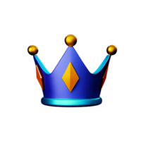 reina corona 3d representación icono ilustración png