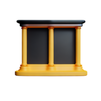 theater 3d rendering icon illustration png