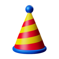 fest hatt 3d tolkning ikon illustration png