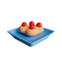 dessert 3d rendering icon illustration png