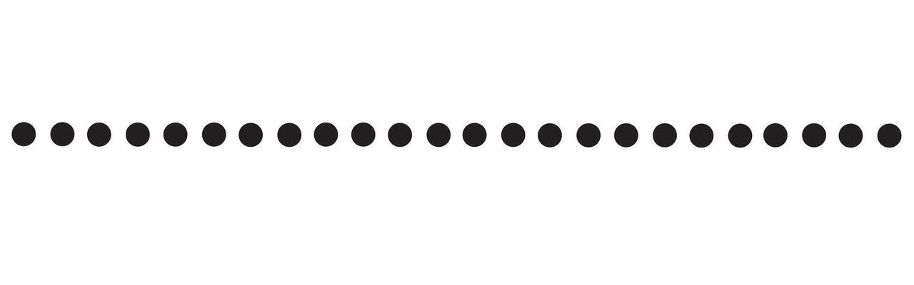 Simple dotted line vector shape