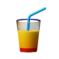 frukt juice 3d tolkning ikon illustration png