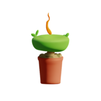 pot 3d renderen icoon illustratie png