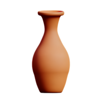 vase 3d rendering icon illustration png