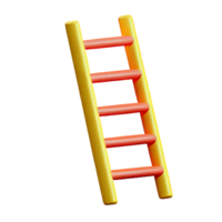 escalera 3d representación icono ilustración png