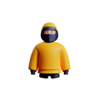 ninja 3d Renderização ícone ilustração png