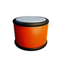 drum 3d rendering icon illustration png