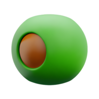 Kiwi 3d Rendern Symbol Illustration png