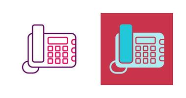 Land Line Phone Vector Icon