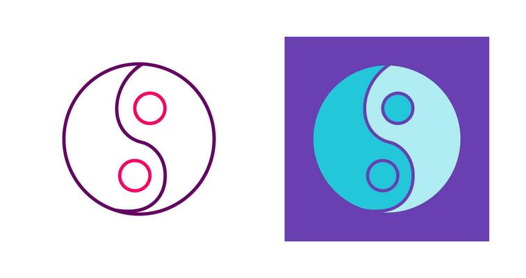 Yin Yang Vector Icon