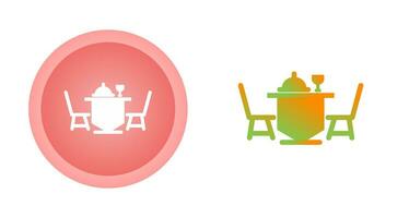 Dinner Table Vector Icon