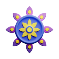 mandala achtergrond 3d renderen icoon illustratie png