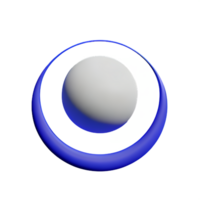 full moon 3d rendering icon illustration png