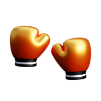 boxing gloves 3d rendering icon illustration png