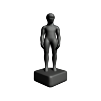 standbeeld 3d renderen icoon illustratie png