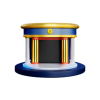 theater 3d rendering icon illustration png