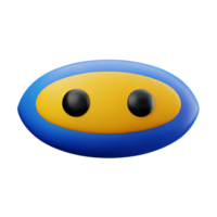 cartoon eyes 3d rendering icon illustration png