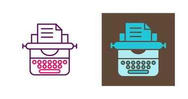 Typewriter Vector Icon