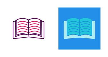 Open Book Vector Icon