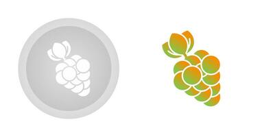 icono de vector de uvas