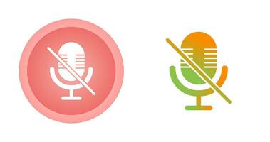 Microphone Mute Vector Icon