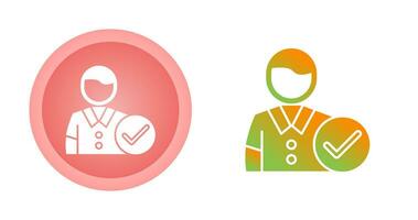 Man Accept Vector Icon
