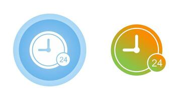 24 Hour Service Vector Icon