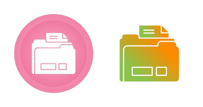 icono de vector de carpeta